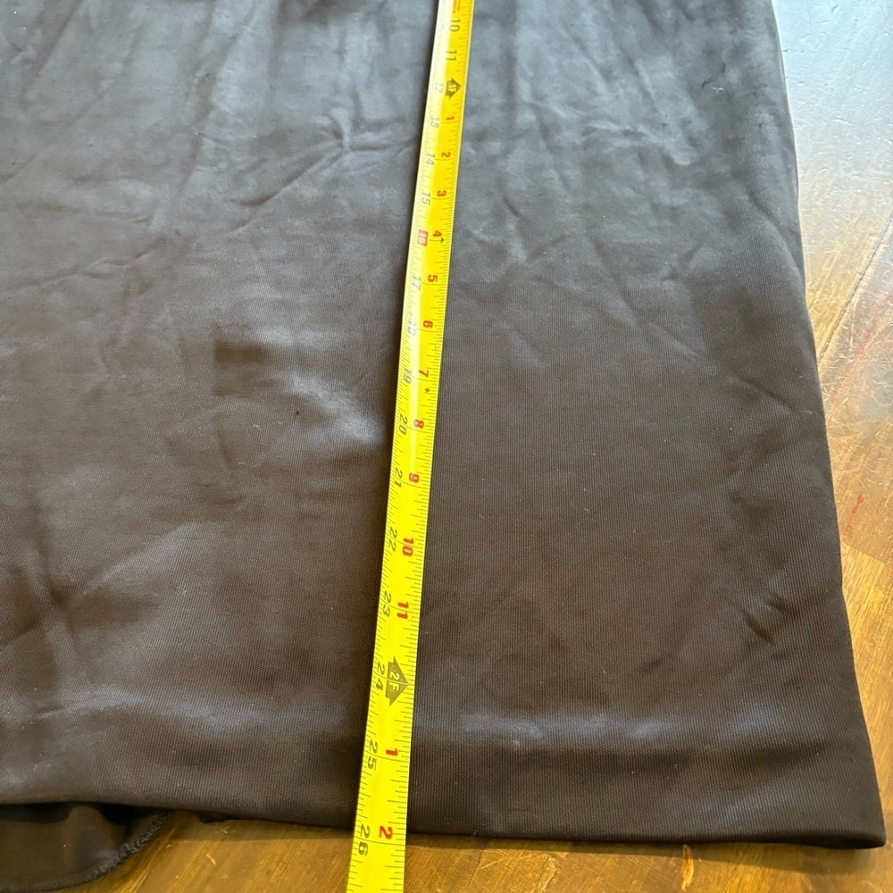 Givenchy Designer Black Pencil Skirt Sexy Sleek Runway Flawed Size 38 Gold Zip - Picture 6 of 13
